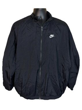 NIKE Nylon Full Zip Windbreaker Jacket 90s Men's Size Large